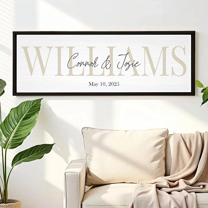 Wedding Gifts for Couples 2025, Custom Wood Sign for Bridal Shower Gift - Image 2