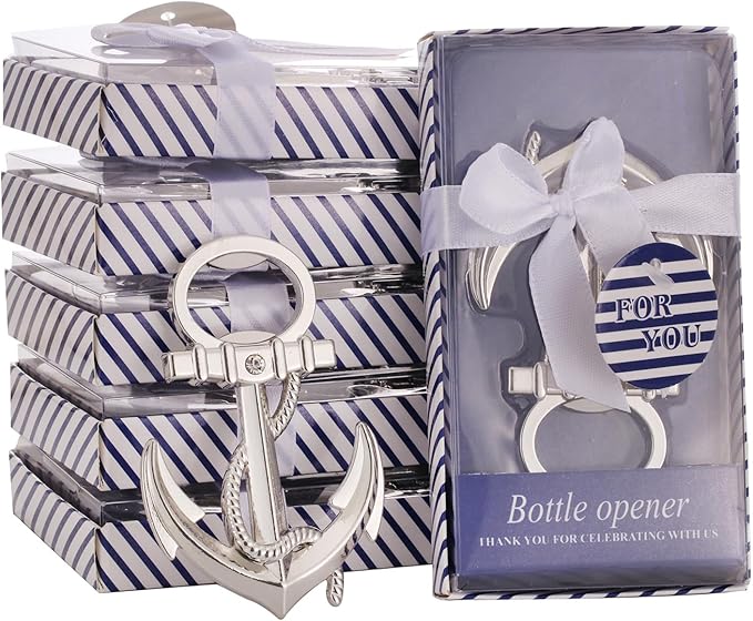 24 PCS Nautical Themed Anchor Party Favors Beer Bottle Opener Party Souvenirs - Image 7