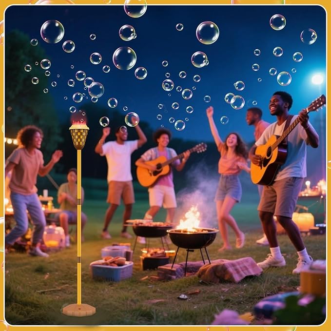 Bubble Machine for Kids, Garden Lamp Bubble Toy - Image 8