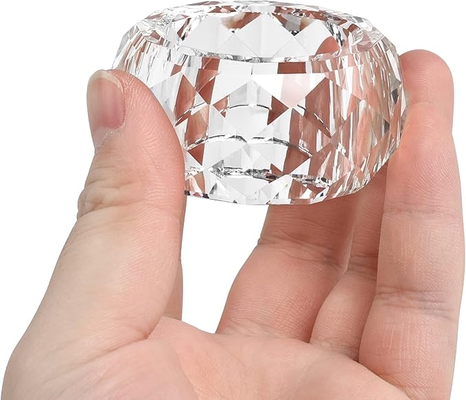 kitCom Crystal Napkin Ring Holders Set of 8, K9 Luxury Crystal Napkin Holder - Image 6