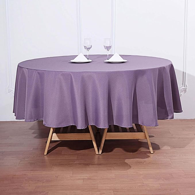 Efavormart Round Tablecloth, 90 Inch Stain & Wrinkle Resistant Washable Table by efavormart