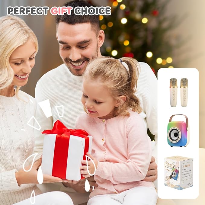 MOYU Mini Karaoke Machine for Kids: Portable Bluetooth Speaker Set - Image 7