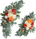 ponatia Wedding Arch Flowers, Artificial Burnt Orange Wedding Flowers by ponatia