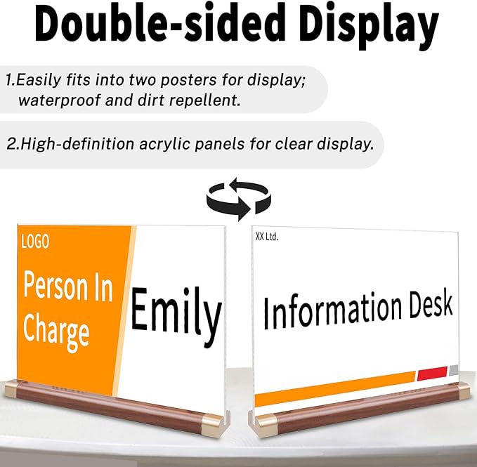 Acrylic Sign Holder 8.5 x 11 - Image 2