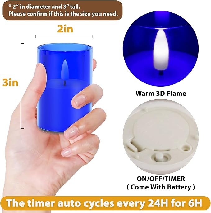 12Pack Flickering Flameless LED Candles - Image 2