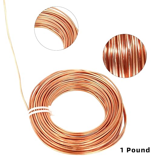 99.9% Soft Copper Wire, 14 Gauge/ 1.63 mm Diameter, 79 Feet / 24m, 1 Pound - Image 3