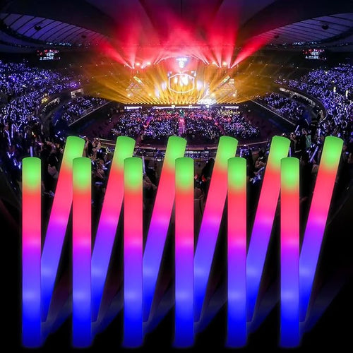 100 + 11 Pack Foam Glow Sticks Bulk Party Pack, Party Favors Supplies, 3 by Partyfavorssupplies