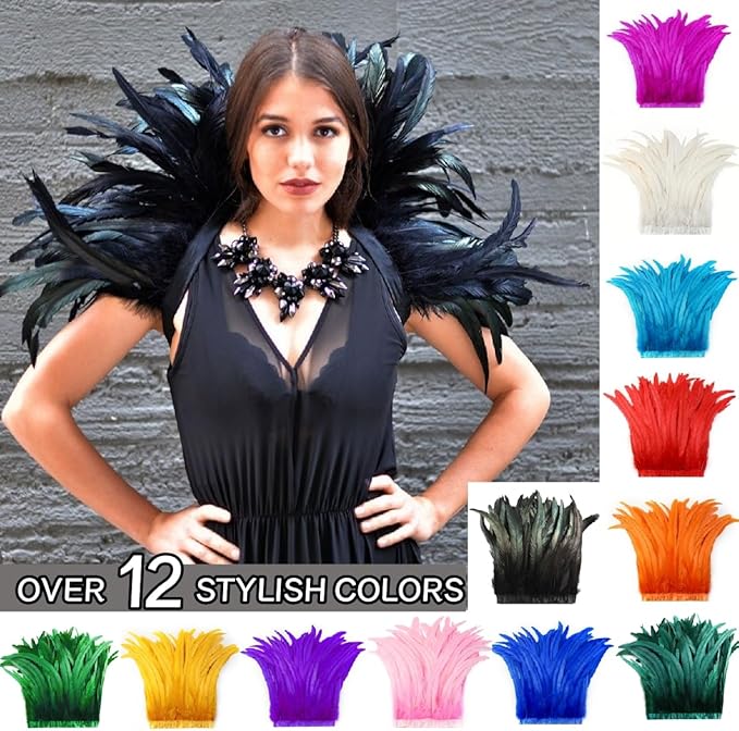 Holmgren Hot Pink Rooster Feather Trim - Image 5