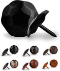 50 Pack 1" Small Round Head Iron Clavos Decorative Nails – Black – Handmade by BorderlandRusticHardware