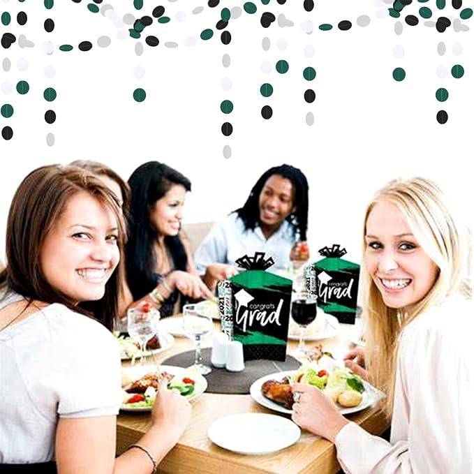Black Green Silver Football Party-Decorations - Image 7