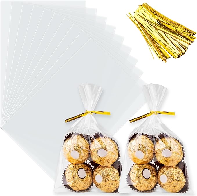 ZHEWTOEN Cellophane Bags, Small Gift Wrapping, Party Favors by Unknown