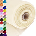 Ivory Tulle Fabric Roll Spool Bolt Large Tulle Wedding Party Decoration by AblemeDeco