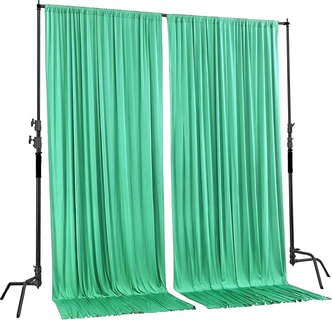 AK TRADING CO. 10 feet x 10 feet Tiffany IFR Polyester Backdrop Drapes Curtains - Image 2