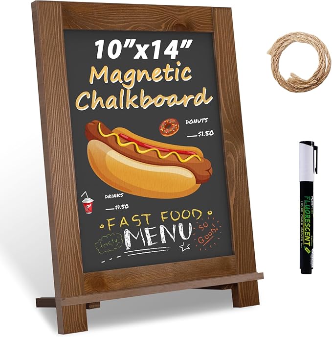 Magnetic Chalkboard 10"x14" Small Chalkboard Signs by Mutualsign