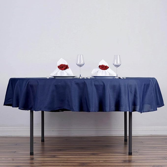 Efavormart Round Tablecloth, 90 Inch Stain & Wrinkle Resistant Washable Table - Image 2