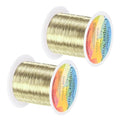 2-Rolls 0.2mm Jewelry Wire, 32 Gauge 328FT Craft Wire Copper Beading Wire by MMETERXITY