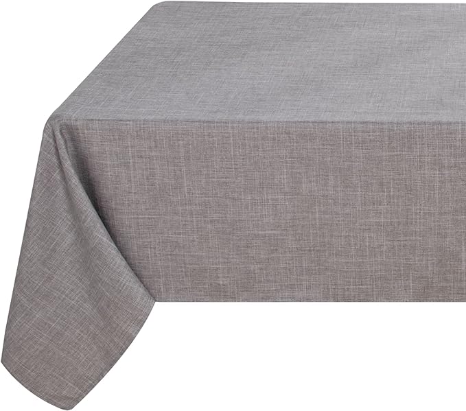 Fitable Faux Linen Tablecloth Rectangle 60 x 84 Inch by Fitable