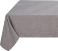 Fitable Faux Linen Tablecloth Square Wrinkle Resistant Fabric Neutral Table by Fitable