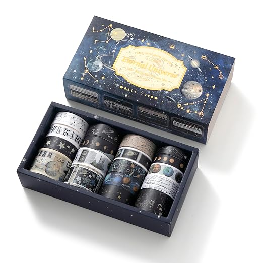 18 Rolls Celestial Washi Tape Set Galaxy washi Tape by Augurosellspaperstationeryandscrapbookingsupplies