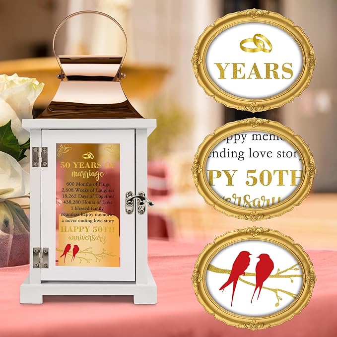 50th Wedding Anniversary Lantern - Image 6