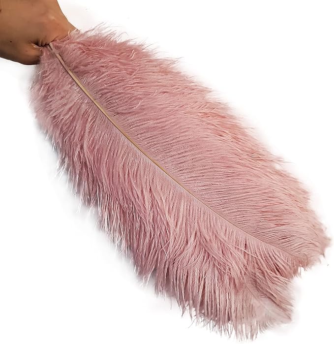 Happy Feather 16-18 inch Pink Ostrich Feathers Cratfs - Image 6
