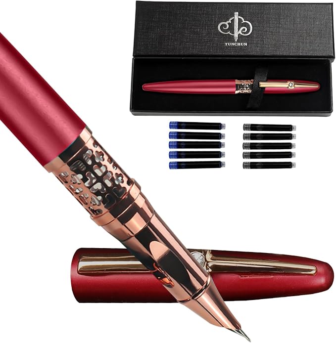YUNCHUN Refillable Fountain Pen Fine Nib, Fancy Ink Pen by YUNCHUNSTATIONARY