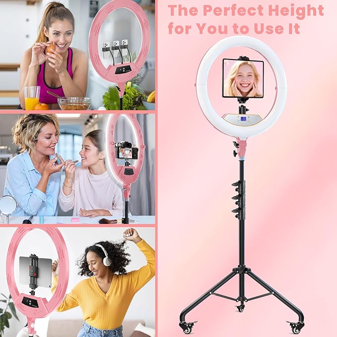 22" Foldable Ring Light with Stand - Image 2