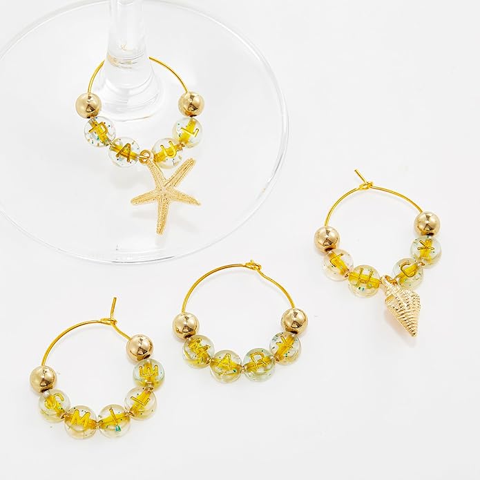 50 Sets Wine Glass Charms, Wine Charms - Image 3