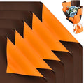 BEISHIDA 20Pcs Orange and Brown Double Sided Floral Wrapping Paper Matte by Beishida