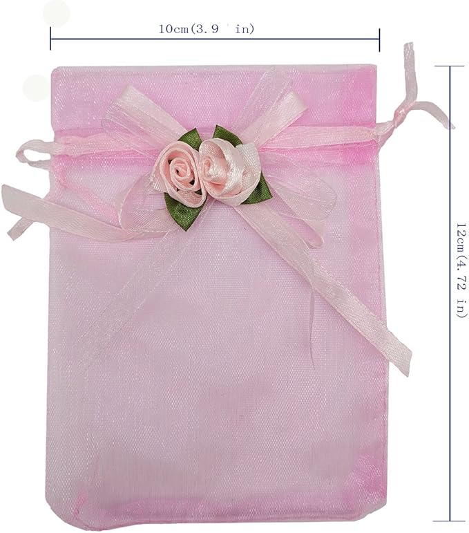 Ankirol 50pcs Sheer Organza Favor Bags - Image 2