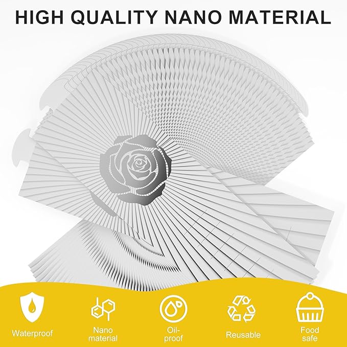 Polymer Material Reusable Napkin Band, Glue-Free Tear-Proof Water Resistant - Image 3