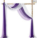 TINGE TIME 3 Panels Wedding Arch Draping Fabric by TINGETIME
