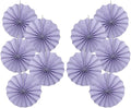 Purple Birthday Decorations, DIY Purple Paper Fans Hanging Decoration, Party by BARTHEW