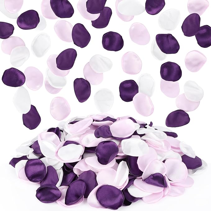 Suream Silk Flower Petals for Wedding, Silk Rose Petals for Bridal Shower by Suream