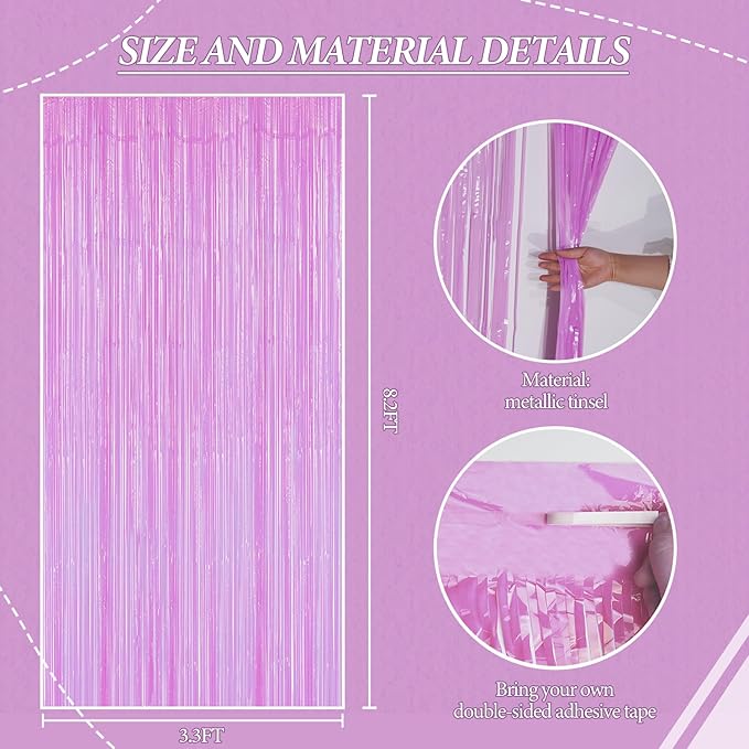 3 Pack Foil Fringe Backdrop - Image 2