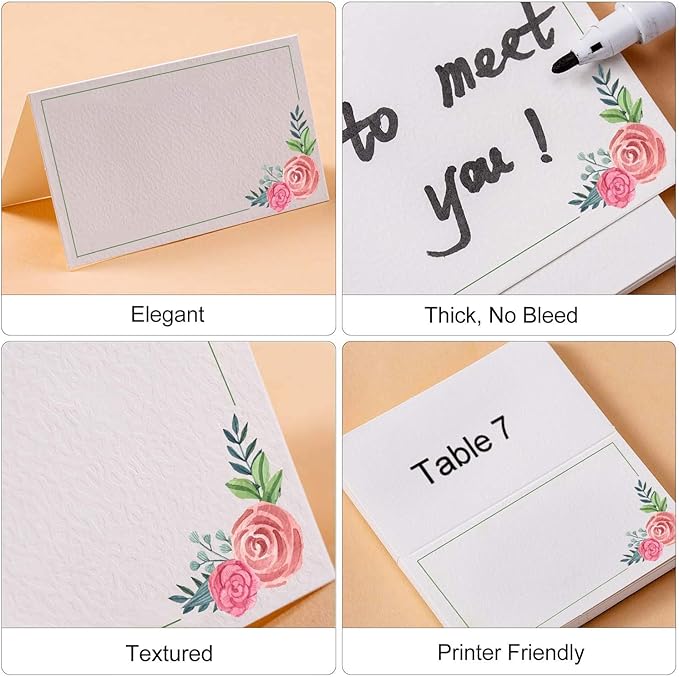 100Pcs Place Cards, Elegant Table Cards - Image 3