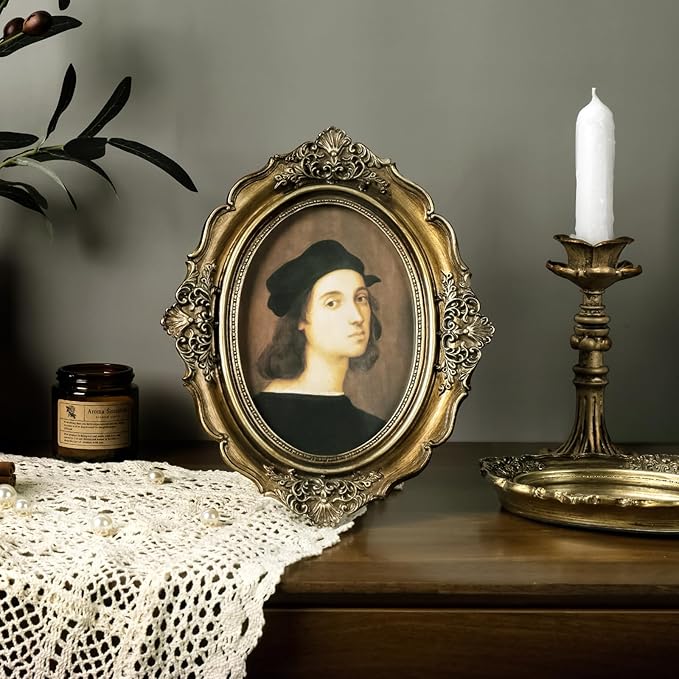 Cuspin 5x7 Gold Frames Vintage Picture Frame, Bronze Gold 5 by 7 Picture Frame - Image 7