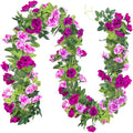 Kisflower 3PCS/23.7FT Artificial Rose Flower Garland, Fake Vines Silk Floral by Kisflower