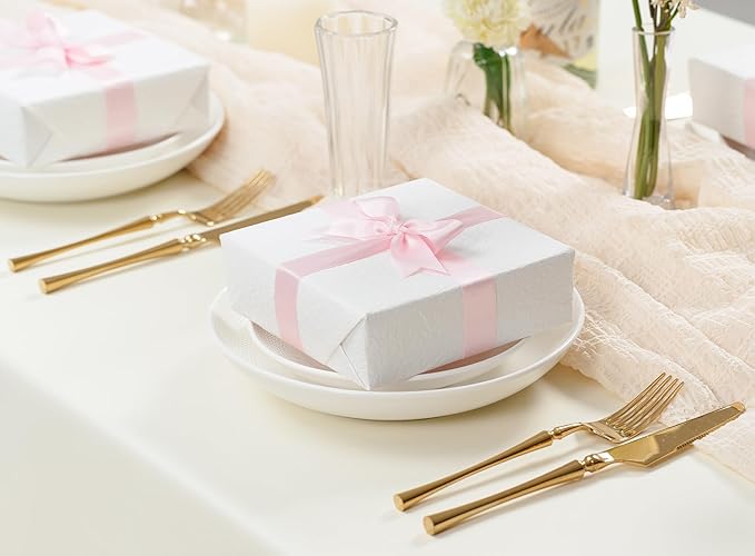 Valentines Pink Satin Ribbon 7/8 Inch x 50 Yards Double-Faced Ribbons - Image 5