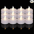 Tea Lights, Flickering Warm White, 200 Hours Battery-Powered Tea Light by NanciaFlamelesscandles