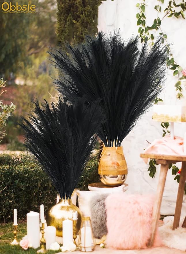 35" Faux Pampas Grass Decor - Image 3