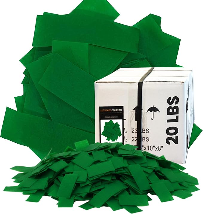 Ultimate Confetti, Dark Green Biodegradable Confetti by UltimateConfetti