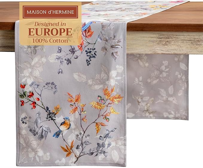 Maison d' Hermine Table Runner 100% Cotton Double Layer Table Runners 72 inches by MaisondHermine