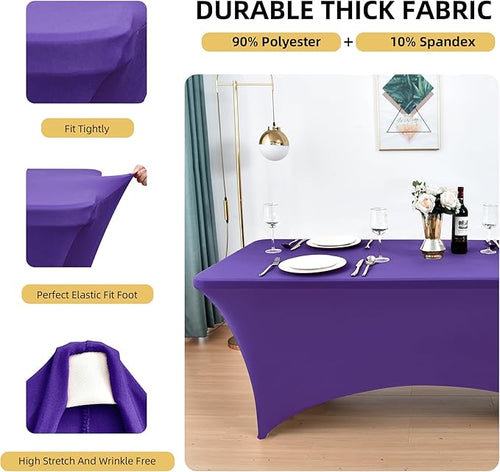 10-Pack 6ft Spandex Table Covers - Image 2