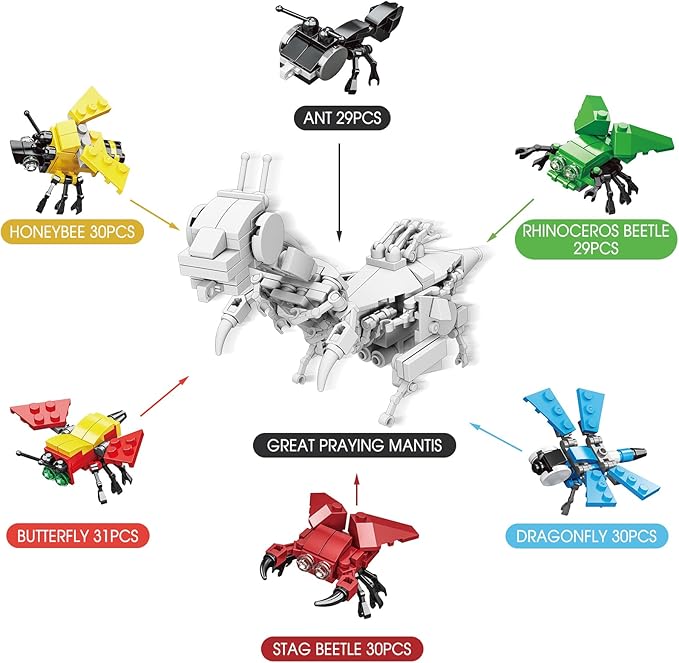 Mini Building Block Sets, 6 in 1 STEM Toys Eggs Building Sets, Party Favors - Image 8