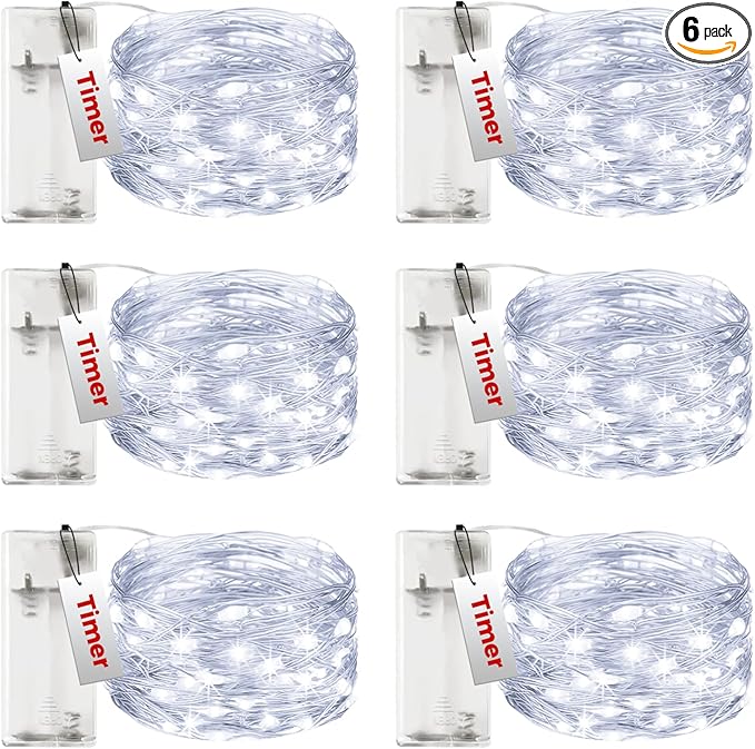 btfarm 6 Pack Fairy Lights Battery Operated by btfarmdecorativelighting
