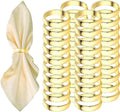 Gold Napkin Rings-40 Pcs Stainless Steel Napkin Rings, Metal Napkin Ring by GERILKAI