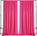 Sugargirl 10x10FT Fuschia Backdrop Curtains Polyester Photo Backdrop Drapes by Sugargirl