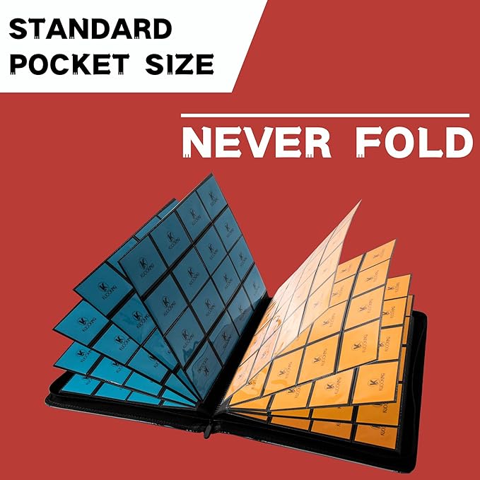 1600+ Pockets Trading Card Binder, 16-Pocket Card Ablum Compatible - Image 7