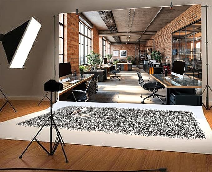 8X6ft Office Video Photo Backdrop Photography Background - Image 5